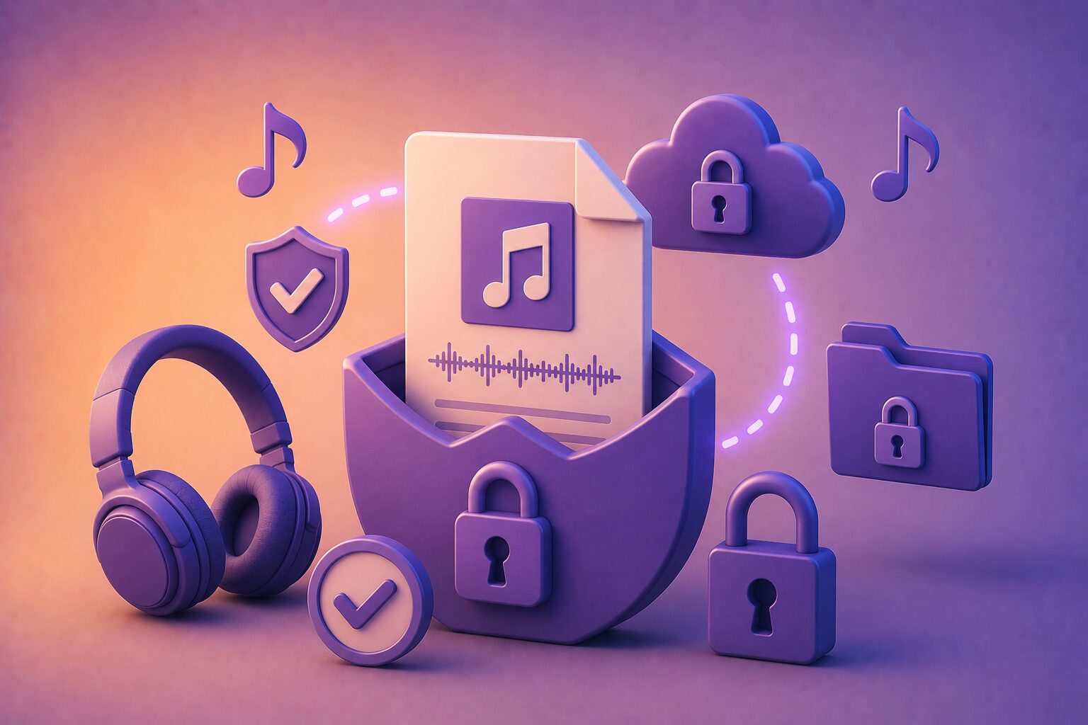 protéger un fichier audio