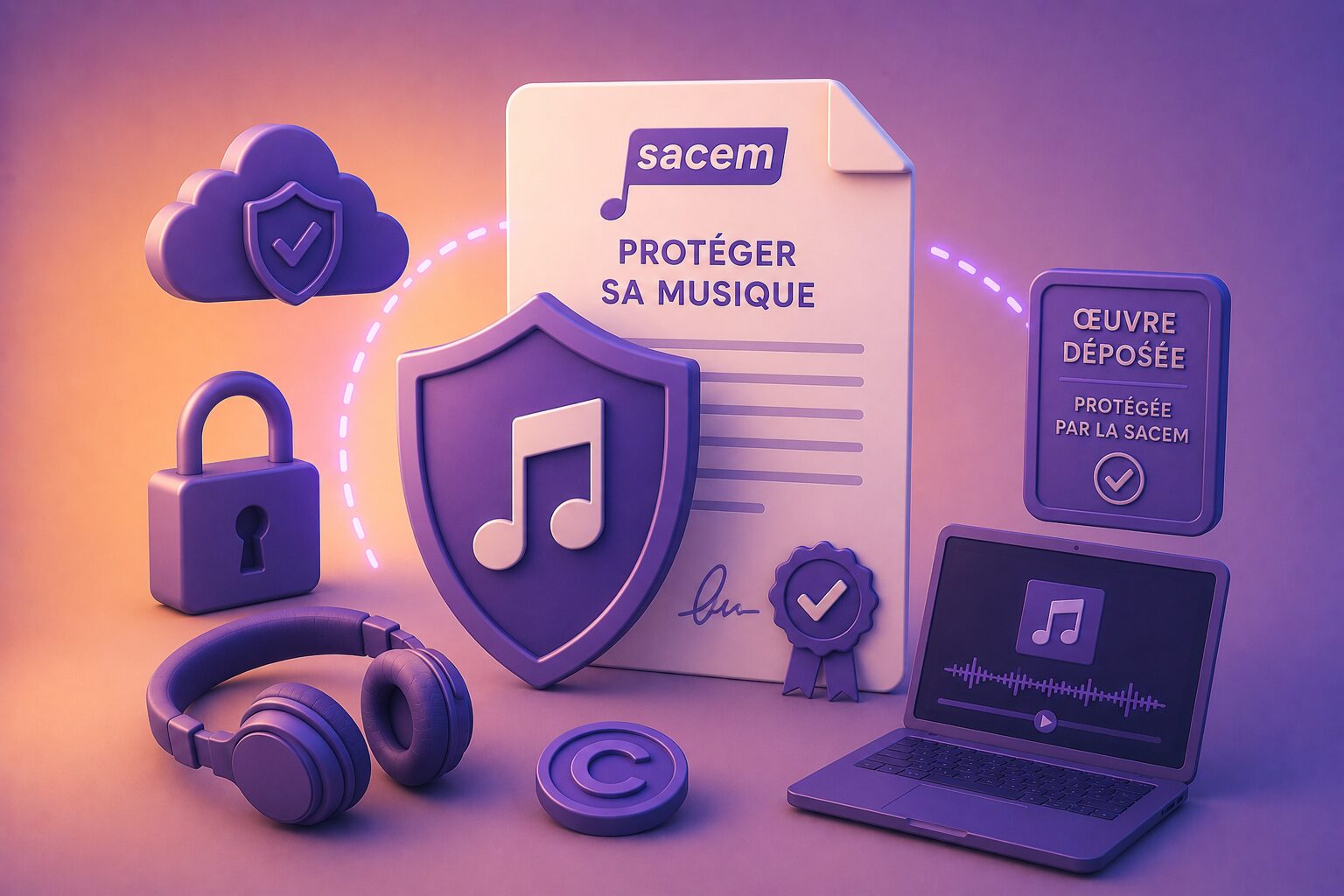protéger sa musique SACEM