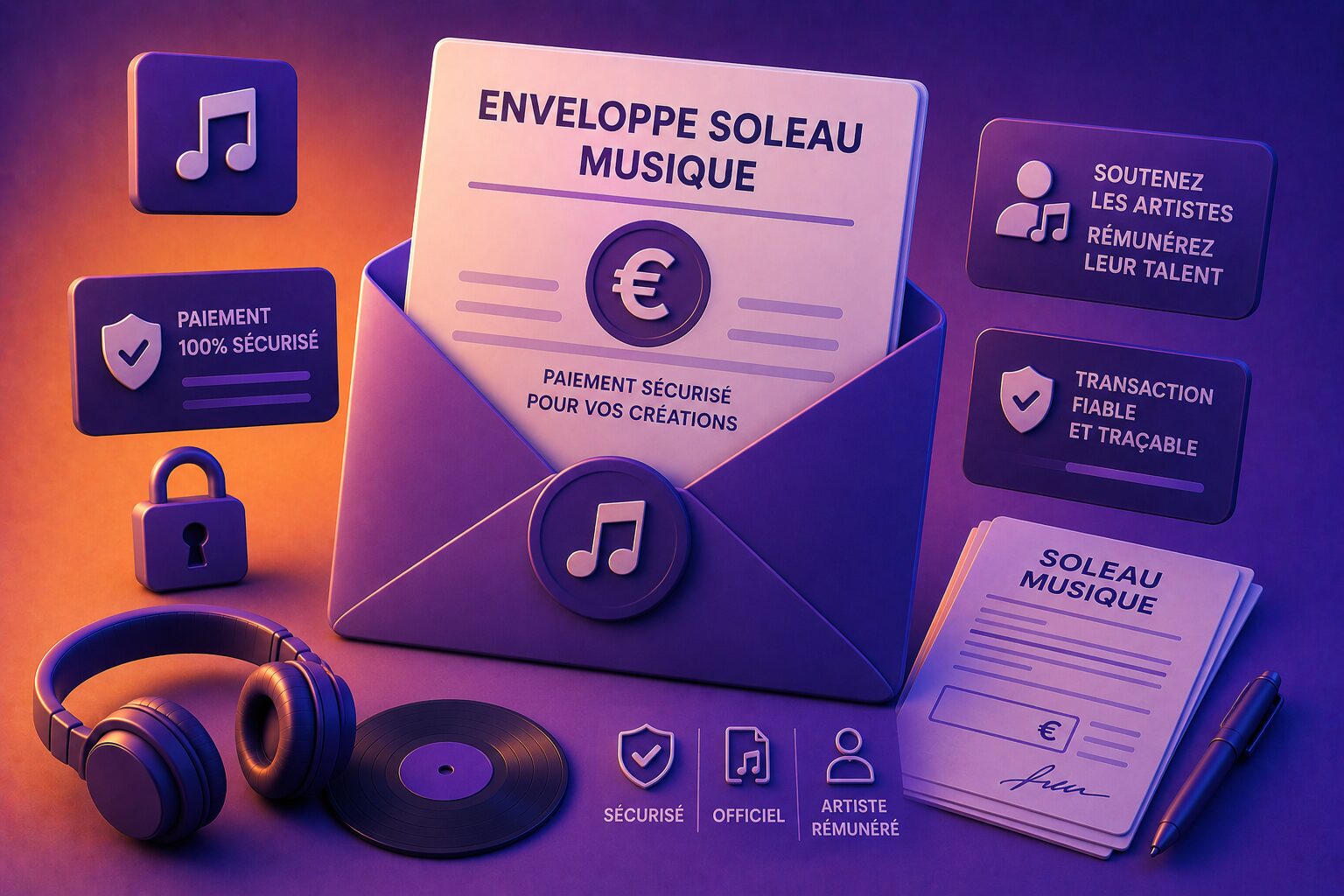 Enveloppe Soleau Musique